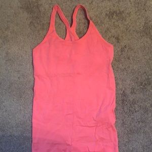 Lululemon Power Y Tank- Orange (EUC)